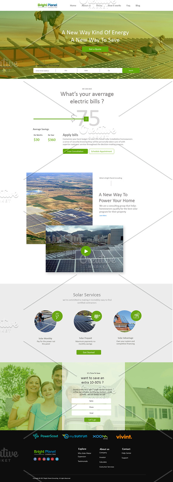 Multipurpose Landingpage PSD in Landing Page Templates - product preview 4