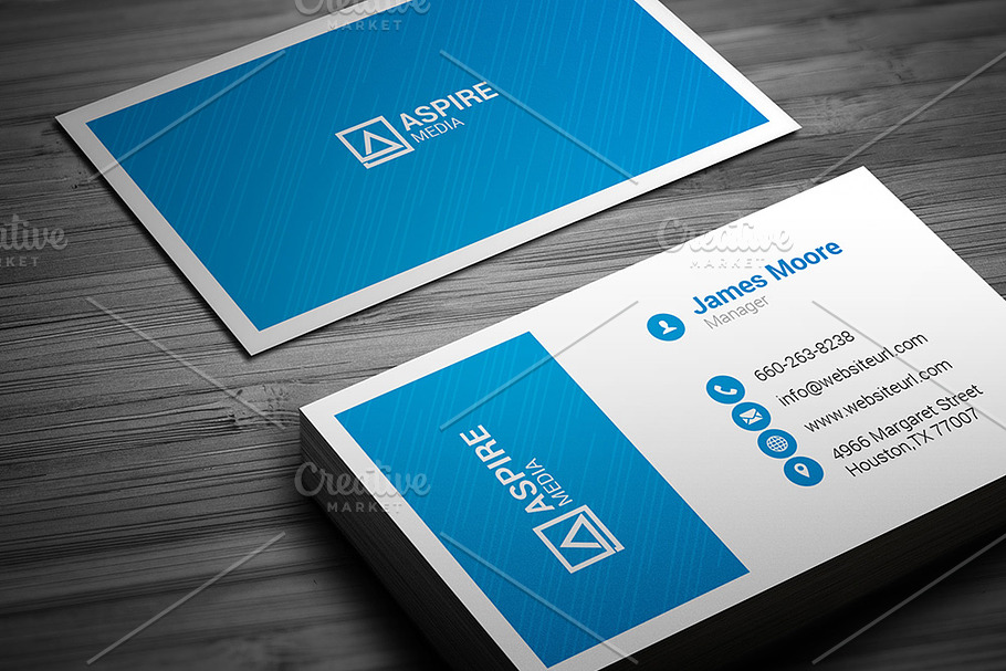 Clean Business Card in Business Card Templates - product preview 8