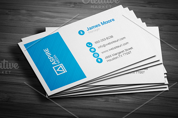 Clean Business Card in Business Card Templates - product preview 1