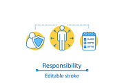 Responsibility concept icon