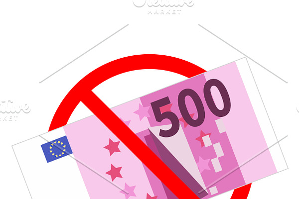 500 euro banknotes are not allowed