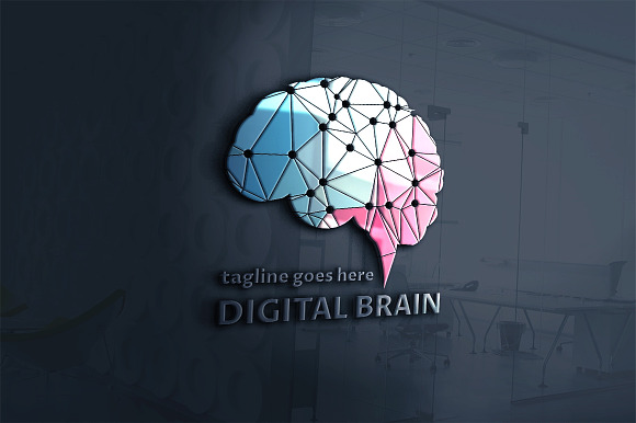 Digital Brain Pro Logo in Logo Templates - product preview 1