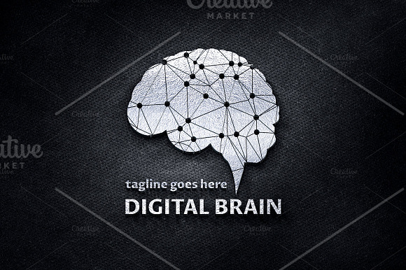 Digital Brain Pro Logo in Logo Templates - product preview 3