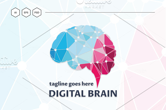 Digital Brain Pro Logo in Logo Templates - product preview 4