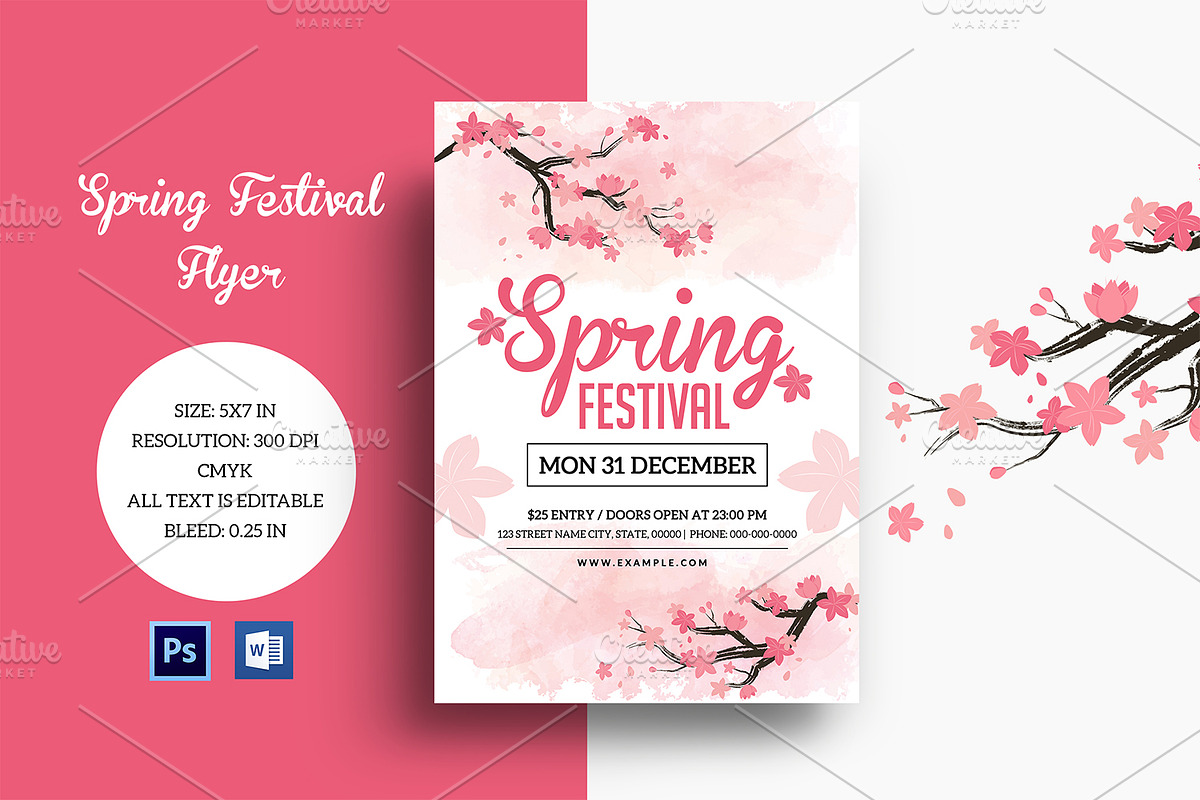 Spring Festival Flyer - V970 in Flyer Templates - product preview 8