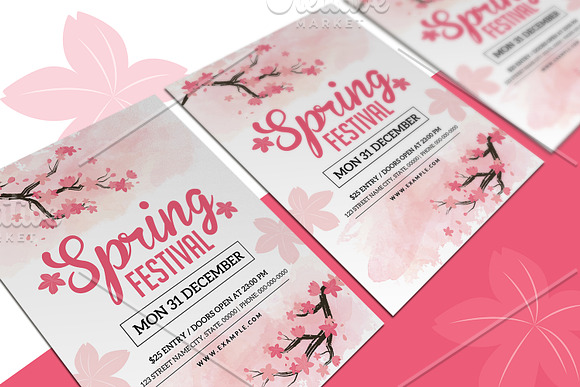 Spring Festival Flyer - V970 in Flyer Templates - product preview 1