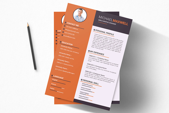 Resume - CV Design Templates in Resume Templates - product preview 1
