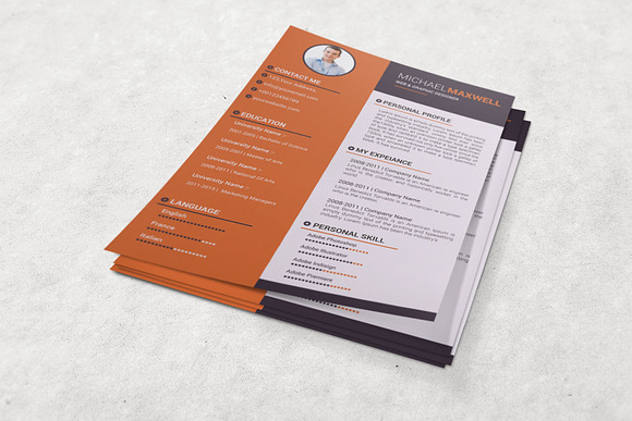 Resume - CV Design Templates in Resume Templates - product preview 5