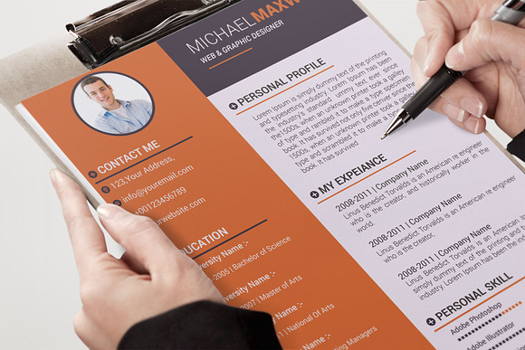 Resume - CV Design Templates in Resume Templates - product preview 8