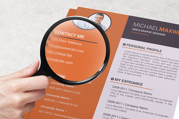 Resume - CV Design Templates in Resume Templates - product preview 10