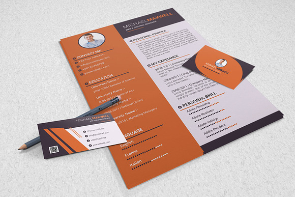 Resume - CV Design Templates in Resume Templates - product preview 11