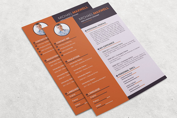 Resume - CV Design Templates in Resume Templates - product preview 12
