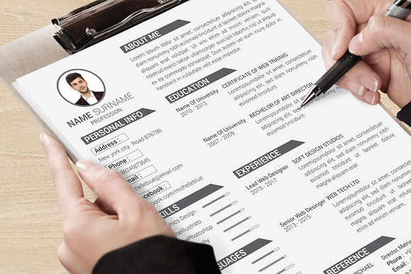 Clean Resume/CV in Resume Templates - product preview 4