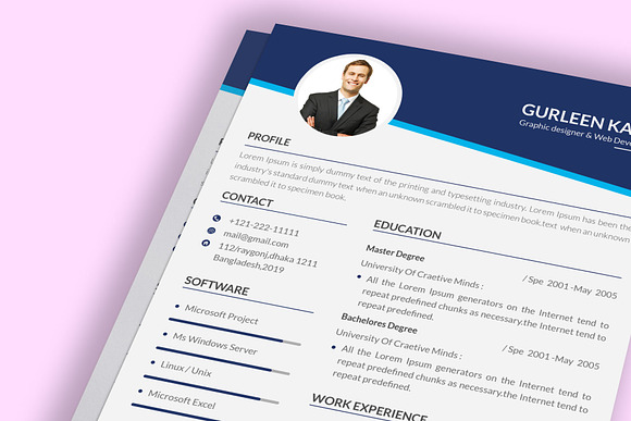 Clean Resume/CV in Resume Templates - product preview 4
