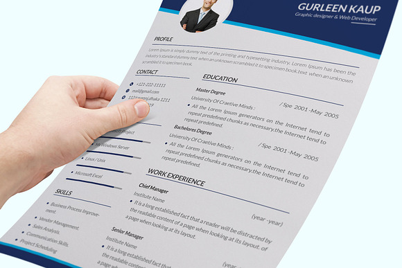 Clean Resume/CV in Resume Templates - product preview 9