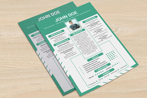Clean Resume/CV in Resume Templates - product preview 2