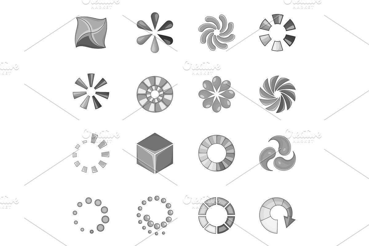 Download status icons set in Illustrations - product preview 8