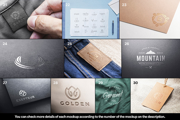 Bundle 30 Logo Mockups Brand - 2019 in Branding Mockups - product preview 2