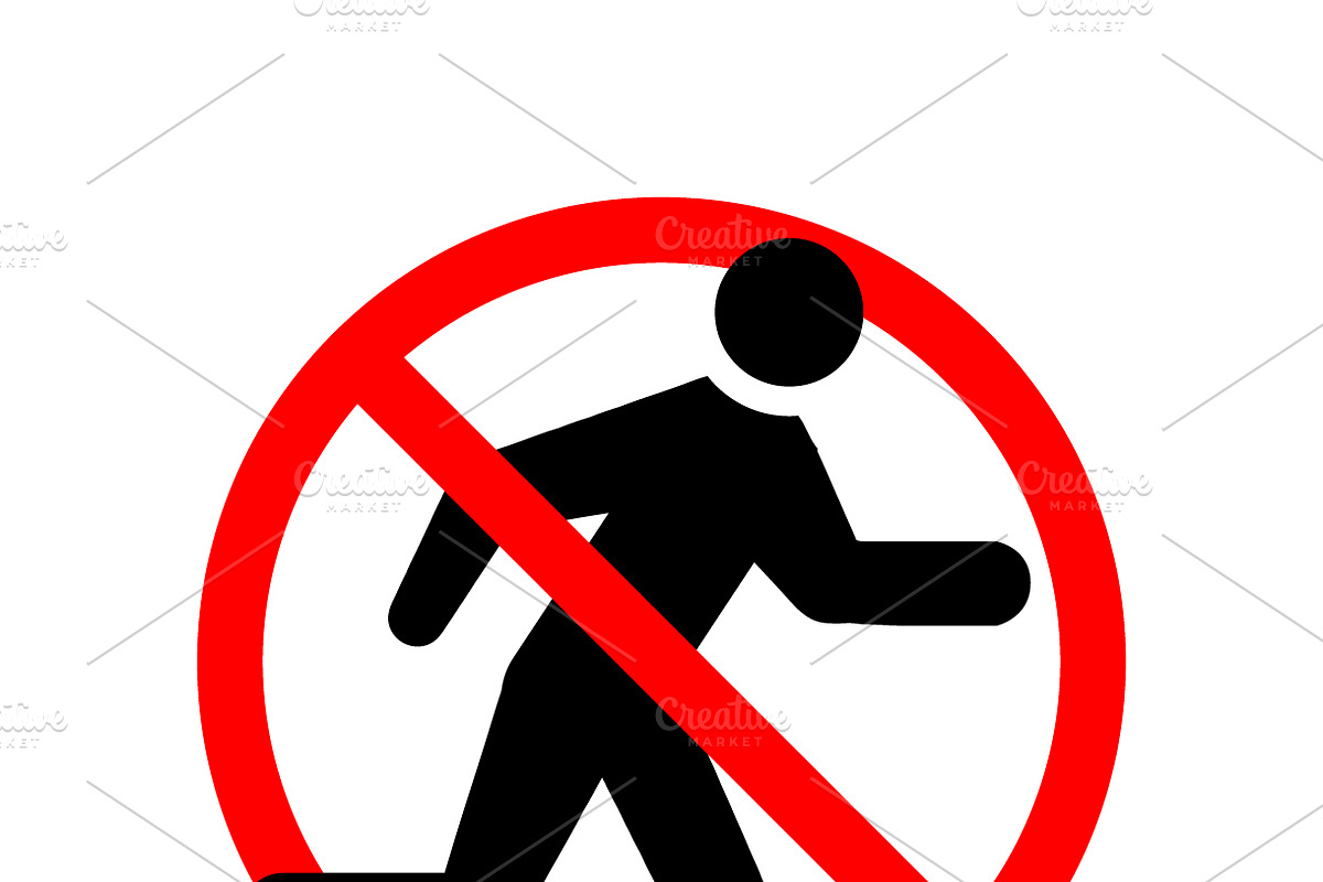 Do not enter, red forbidden sign in Icons - product preview 8