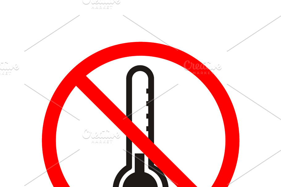 Do not freeze, red forbidden sign in Icons - product preview 8