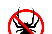No Insects, red forbidden sign