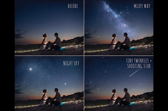 Starlight night sky overlays in Objects - product preview 1