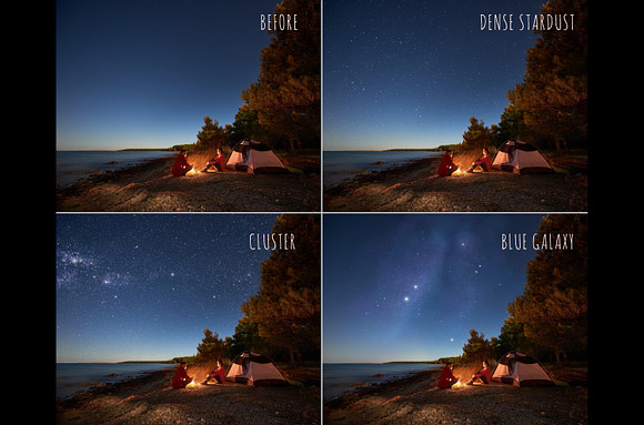 Starlight night sky overlays in Objects - product preview 2