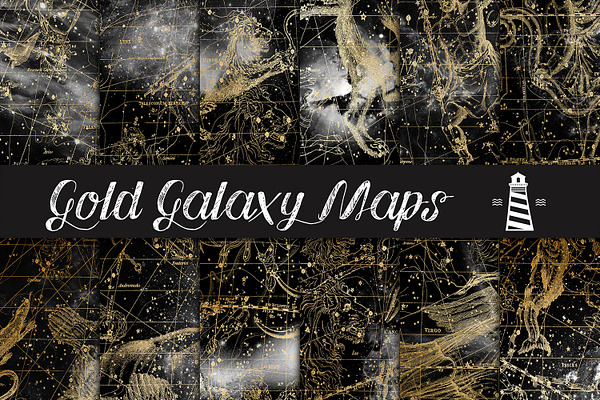 Gold Galaxy Maps