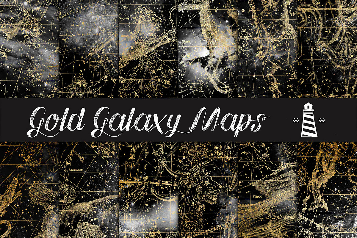 Gold Galaxy Maps in Graphics - product preview 8