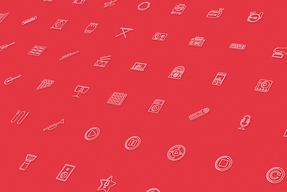 100 music icons in Icons - product preview 2