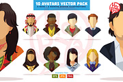 10 Avatars Vector Pack