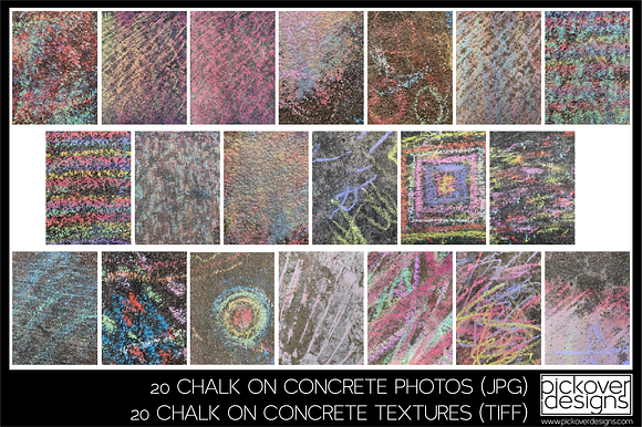 60 CHALK ON CONCRETE PHOTOS in Textures - product preview 1