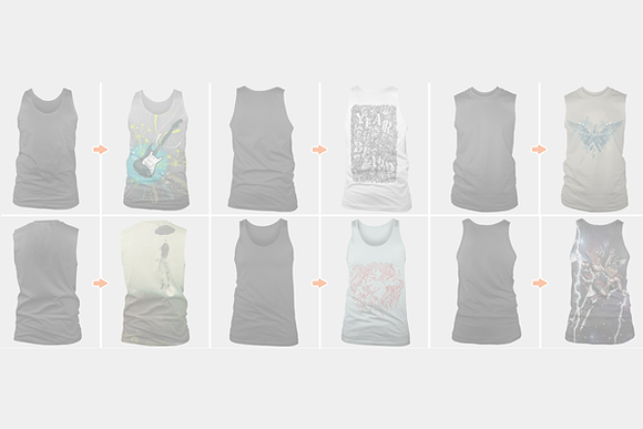Men's Non-Ribbed Tank Top Mockups in Product Mockups - product preview 1