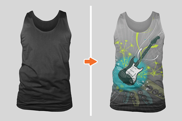 Men's Non-Ribbed Tank Top Mockups in Product Mockups - product preview 2