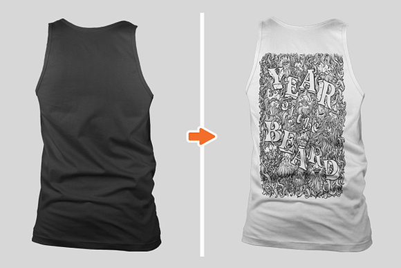 Men's Non-Ribbed Tank Top Mockups in Product Mockups - product preview 3