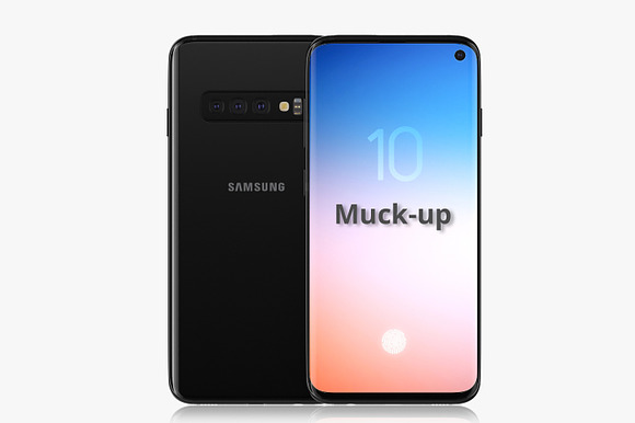 Samsung galaxy s10 Muck-up in Mobile & Web Mockups - product preview 2
