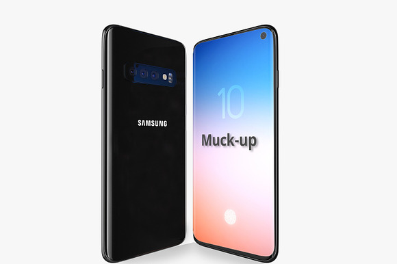 Samsung galaxy s10 Muck-up in Mobile & Web Mockups - product preview 5