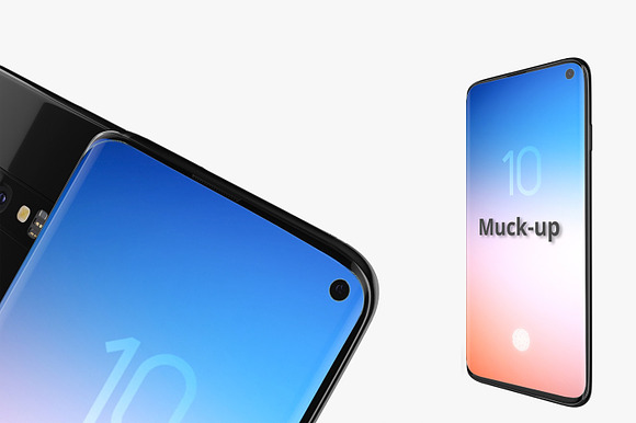 Samsung galaxy s10 Muck-up in Mobile & Web Mockups - product preview 6