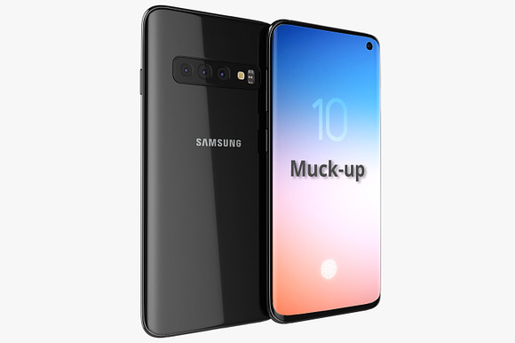 Samsung galaxy s10 Muck-up in Mobile & Web Mockups - product preview 7