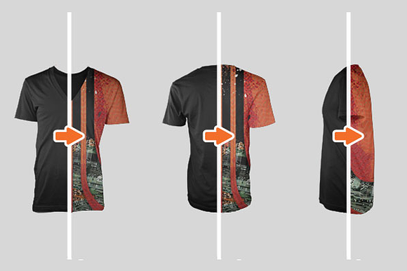 Multiple Views Men's Ghosted PSDs in Product Mockups - product preview 2