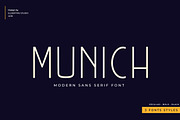 Munich Sans - 3 fonts