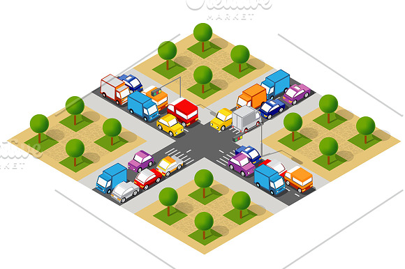 City isometric map creator in Illustrations - product preview 1