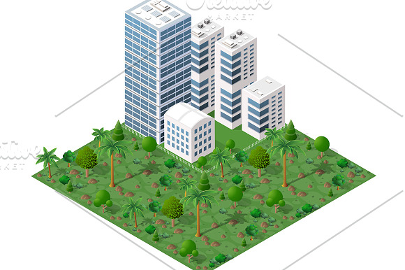 City isometric map creator in Illustrations - product preview 5