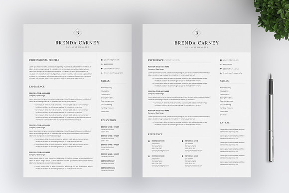 Clean Resume CV in Resume Templates - product preview 2
