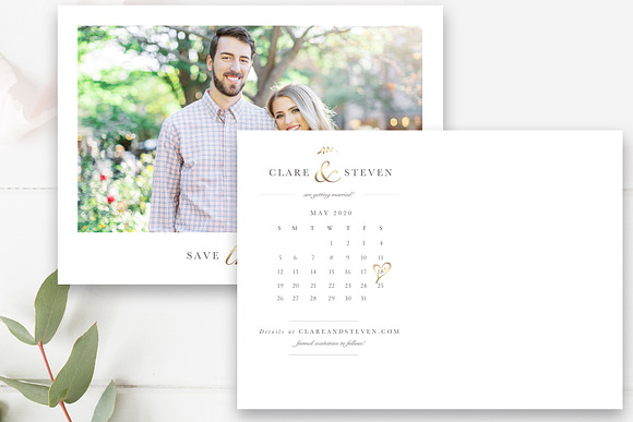 Calendar Save the Date Template in Wedding Templates - product preview 4