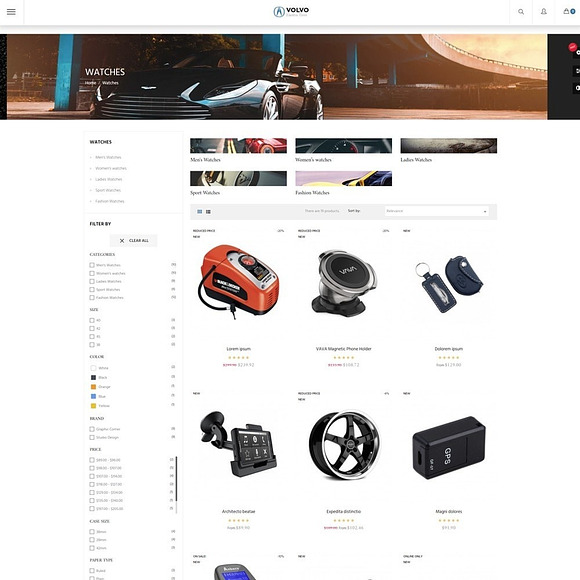 AP VOLVO PRESTASHOP THEME in Bootstrap Themes - product preview 2
