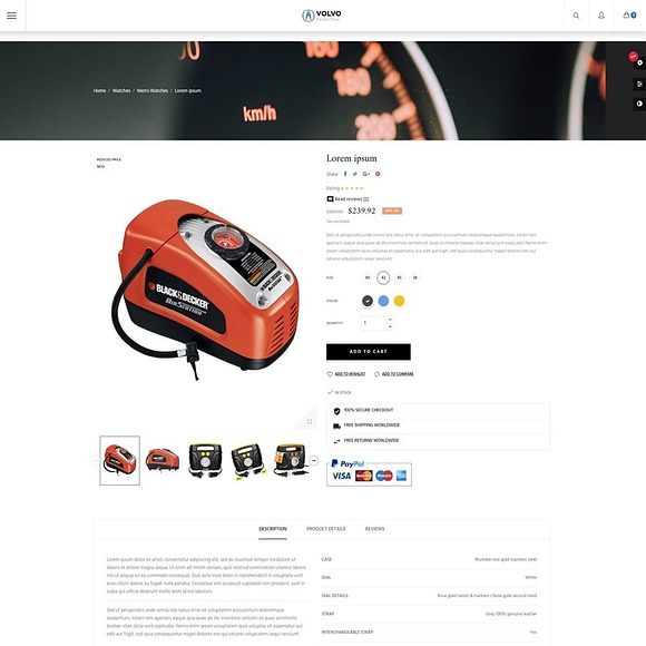 AP VOLVO PRESTASHOP THEME in Bootstrap Themes - product preview 5