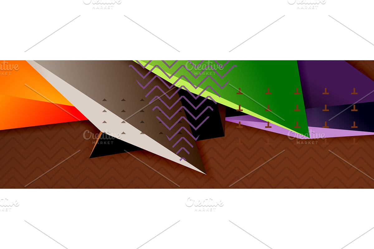 Vector 3d triangular shapes abstract in Illustrations - product preview 8