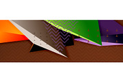 Vector 3d triangular shapes abstract