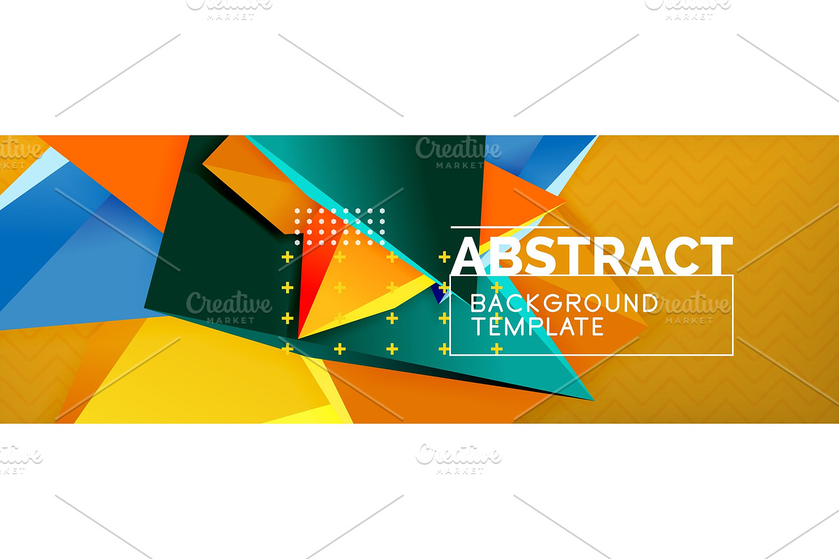 Vector 3d triangular shapes abstract in Objects - product preview 8